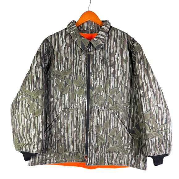 Walls Blizzard Pruf Reversible Realtree Jacket Vintage‎ 80s 35166 Camo Orange XL - Picture 1 of 13